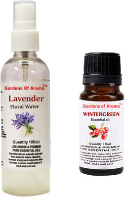 

Gardens Of Aroma Lavender Floral Water And Wintergreen Essential Oil(110 ml)