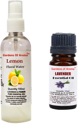 

Gardens Of Aroma Lemon Floral Water And Lavender Essential Oil(110 ml)