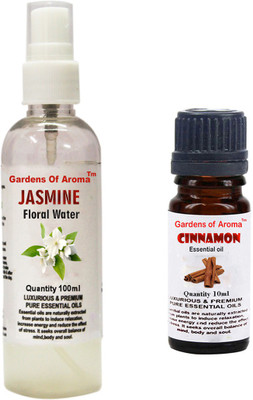 

Gardens Of Aroma Jasmine Floral Water And Cinnamon Essential Oil(110 ml)