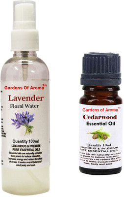 

Gardens Of Aroma Lavender Floral Water And Cedarwood Essential Oil(110 ml)