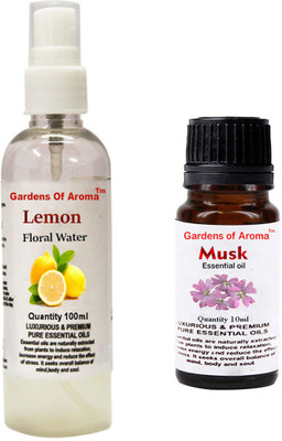 

Gardens Of Aroma Lemon Floral Water And Musk Essential Oil(110 ml)