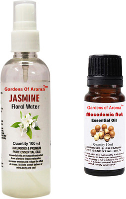 

Gardens Of Aroma Jasmine Floral Water And Macadamia Nut Essential Oil(110 ml)