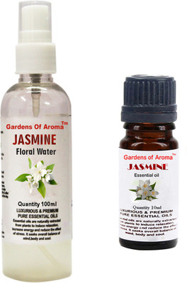 

Gardens Of Aroma Jasmine Floral Water And Jasmine Essential Oil(110 ml)