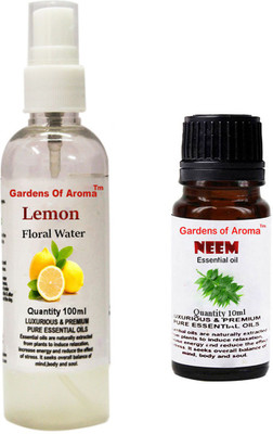 

Gardens Of Aroma Lemon Floral Water And Neem Essential Oil(110 ml)