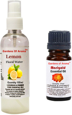 

Gardens Of Aroma Lemon Floral Water And Marigold Essential Oil(110 ml)