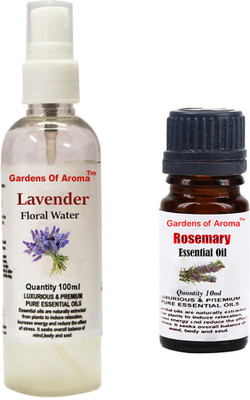 

Gardens Of Aroma Lavender Floral Water And Rosemary Essential Oil(110 ml)
