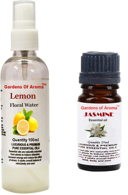 

Gardens Of Aroma Lemon Floral Water And Jasmine Essential Oil(110 ml)