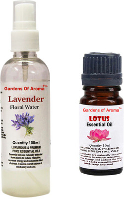 

Gardens Of Aroma Lavender Floral Water And Lotus Essential Oil(110 ml)