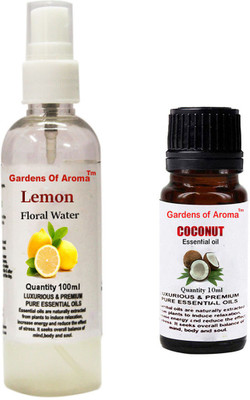 

Gardens Of Aroma Lemon Floral Water And Coconut Essential Oil(110 ml)