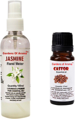 

Gardens Of Aroma Jasmine Floral Water And Castor Essential Oil(110 ml)