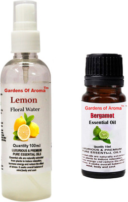 

Gardens Of Aroma Lemon Floral Water And Bergamot Essential Oil(110 ml)