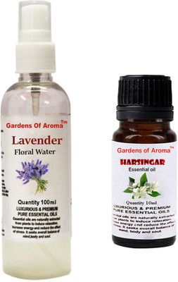 

Gardens Of Aroma Lavender Floral Water And Harshingar Essential Oil(110 ml)
