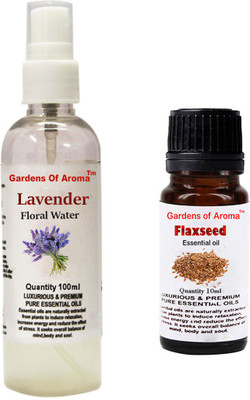 

Gardens Of Aroma Lavender Floral Water And Flaxseed Essential Oil(110 ml)