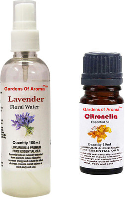 

Gardens Of Aroma Lavender Floral Water And Citronella Essential Oil(110 ml)