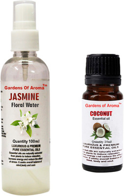 

Gardens Of Aroma Jasmine Floral Water And Coconut Essential Oil(110 ml)