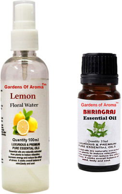 

Gardens Of Aroma Lemon Floral Water And Bhringraj Essential Oil(110 ml)