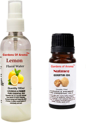 

Gardens Of Aroma Lemon Floral Water And Nutmeg Essential Oil(110 ml)