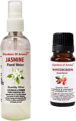 

Gardens Of Aroma Jasmine Floral Water And Wintergreen Essential Oil(110 ml)