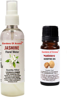 

Gardens Of Aroma Jasmine Floral Water And Nutmeg Essential Oil(110 ml)