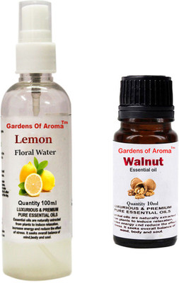 

Gardens Of Aroma Lemon Floral Water And Walnut Essential Oil(110 ml)