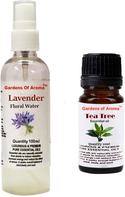 

Gardens Of Aroma Lavender Floral Water And Tea Tree Essential Oil(110 ml)