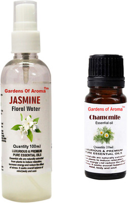 

Gardens Of Aroma Jasmine Floral Water And Chamomile Essential Oil(110 ml)