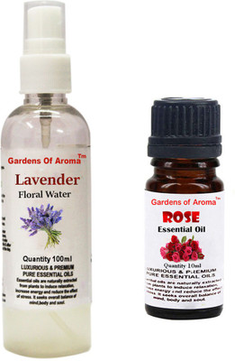 

Gardens Of Aroma Lavender Floral Water And Rose Essential Oil(110 ml)