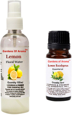 

Gardens Of Aroma Lemon Floral Water And Lemon eucalyptus Essential Oil(110 ml)