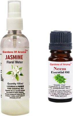 

Gardens Of Aroma Jasmine Floral Water And Neem Essential Oil(110 ml)