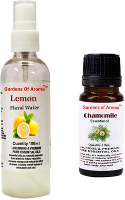 

Gardens Of Aroma Lemon Floral Water And Chamomile Essential Oil(110 ml)