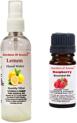 

Gardens Of Aroma Lemon Floral Water And Raspberry Essential Oil(110 ml)
