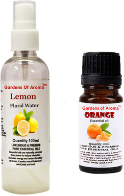 

Gardens Of Aroma Lemon Floral Water And Orange Essential Oil(110 ml)