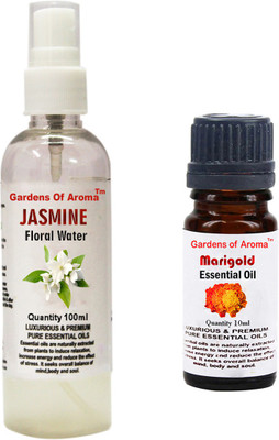 

Gardens Of Aroma Jasmine Floral Water And Marigold Essential Oil(110 ml)
