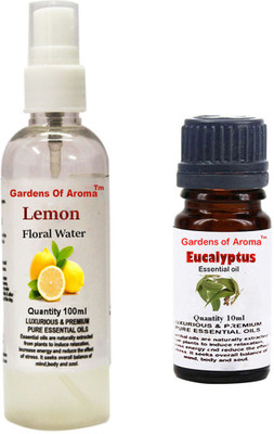 

Gardens Of Aroma Lemon Floral Water And Eucalyptus Essential Oil(110 ml)