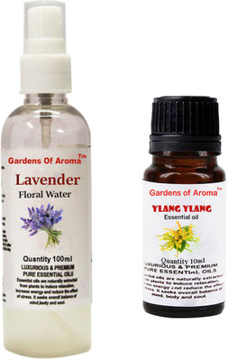 

Gardens Of Aroma Lavender Floral Water And Ylang Ylang Essential Oil(110 ml)