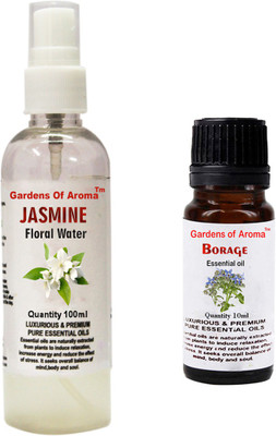 

Gardens Of Aroma Jasmine Floral Water And Borage Essential Oil(110 ml)