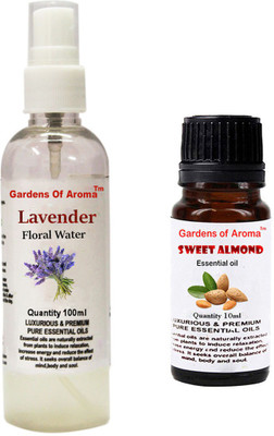 

Gardens Of Aroma Lavender Floral Water And sweet Almond Essential Oil(110 ml)