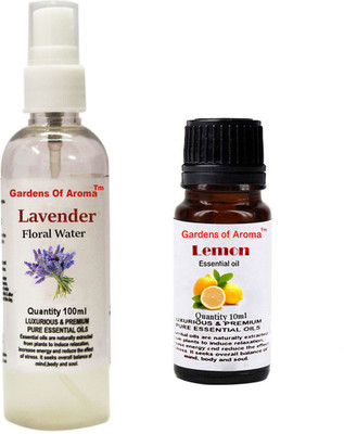 

Gardens Of Aroma Lavender Floral Water And Lemon Essential Oil(110 ml)