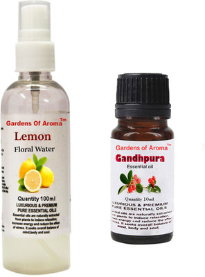 

Gardens Of Aroma Lemon Floral Water And Gandhpura Essential Oil(110 ml)