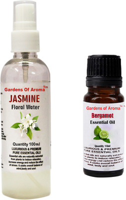

Gardens Of Aroma Jasmine Floral Water And Bergamot Essential Oil(110 ml)
