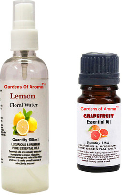 

Gardens Of Aroma Lemon Floral Water And Grapefruit Essential Oil(110 ml)