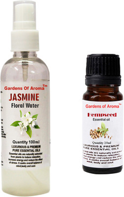 

Gardens Of Aroma Jasmine Floral Water And Hepmseed Essential Oil(110 ml)