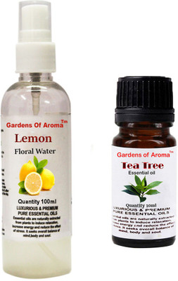 

Gardens Of Aroma Lemon Floral Water And Tea Tree Essential Oil(110 ml)
