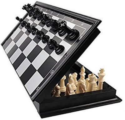 

Ratnas MAGNETIC BLACK AND WHITE CHESS SET Board Game
