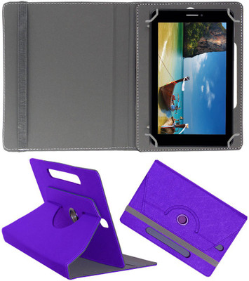 ACM Flip Cover for Iball Slide 7236 2g(Purple, Cases with Holder, Pack of: 1)