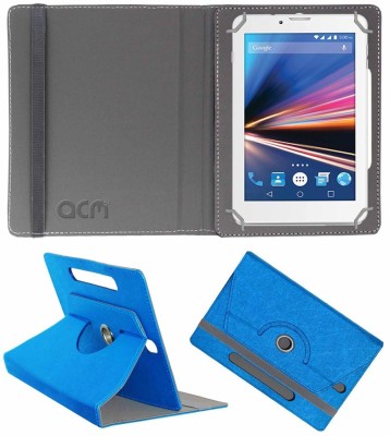 ACM Flip Cover for Lava Ivory S 4g(Blue, Cases with Holder, Pack of: 1)