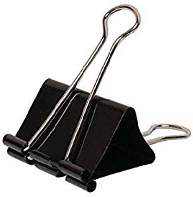 

BanteyBanatey 12Pcs 41mm Metal Binder Clip(Set of 12, Black)
