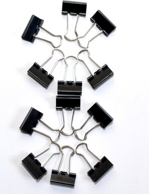 

BanteyBanatey 12Pcs 32mm Metal Binder Clip(Set of 12, Black)