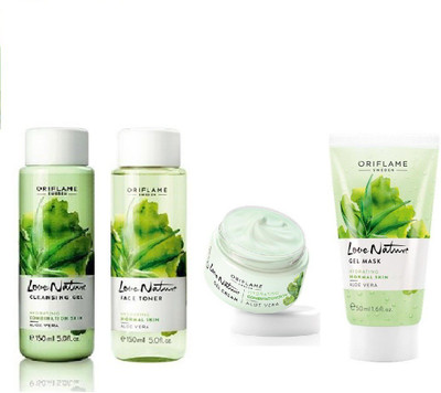 

Oriflame Sweden Love Nature Aloe Vera (Face Solution)(Set of 4)