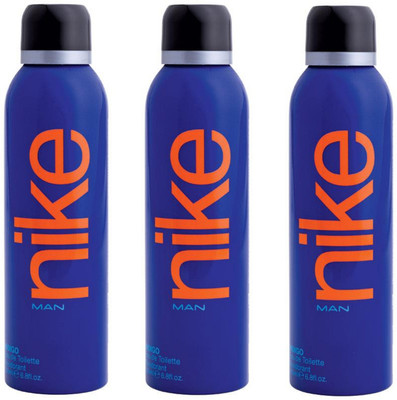 

Nike Man Indigo Deodorant Spray for Men 200ML Each (Pack of 3) Deodorant Spray - For Men(600 ml, Pack of 3)